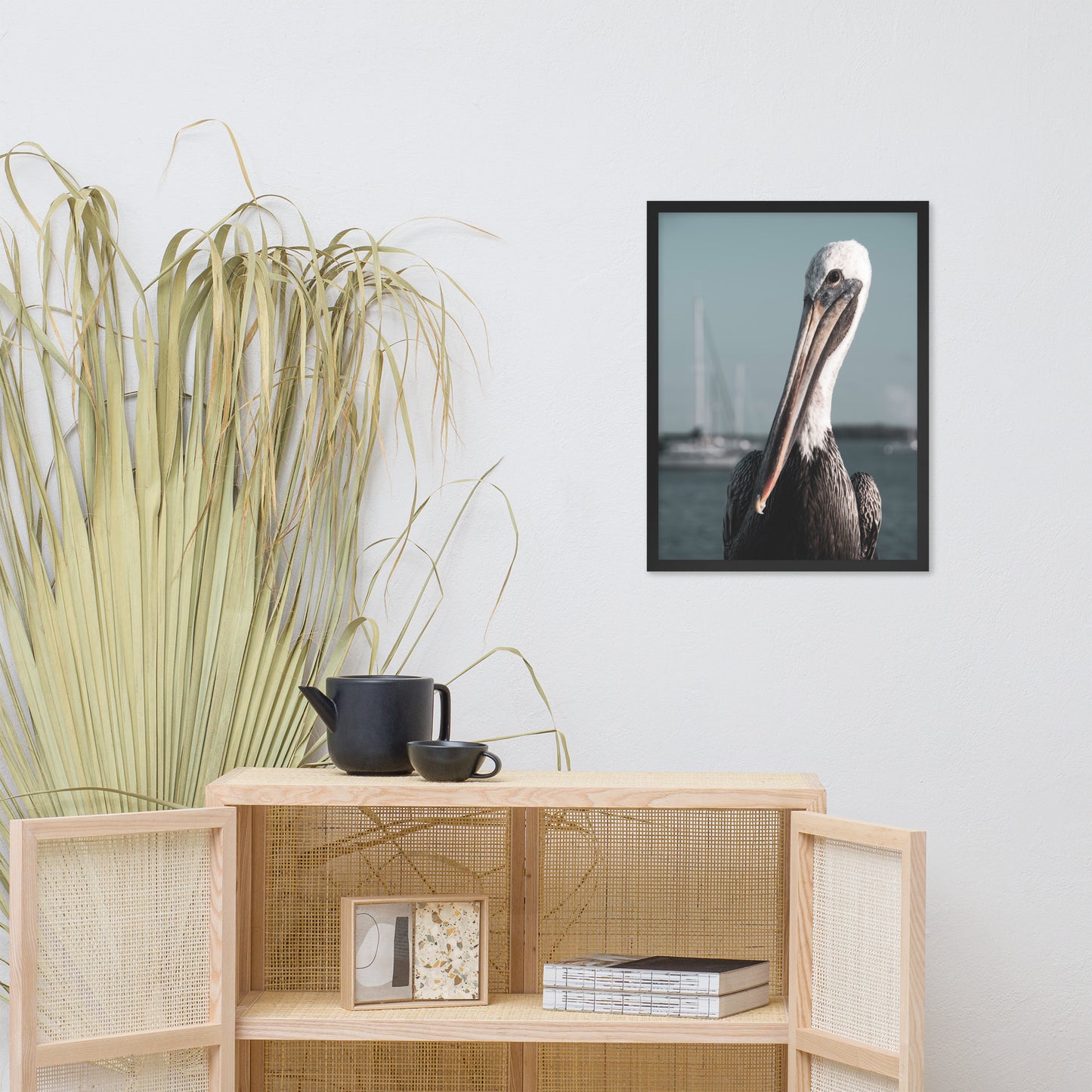 Bob The Pelican Bird 3 Colorized Wildlife Photo Framed Wall Art Prints