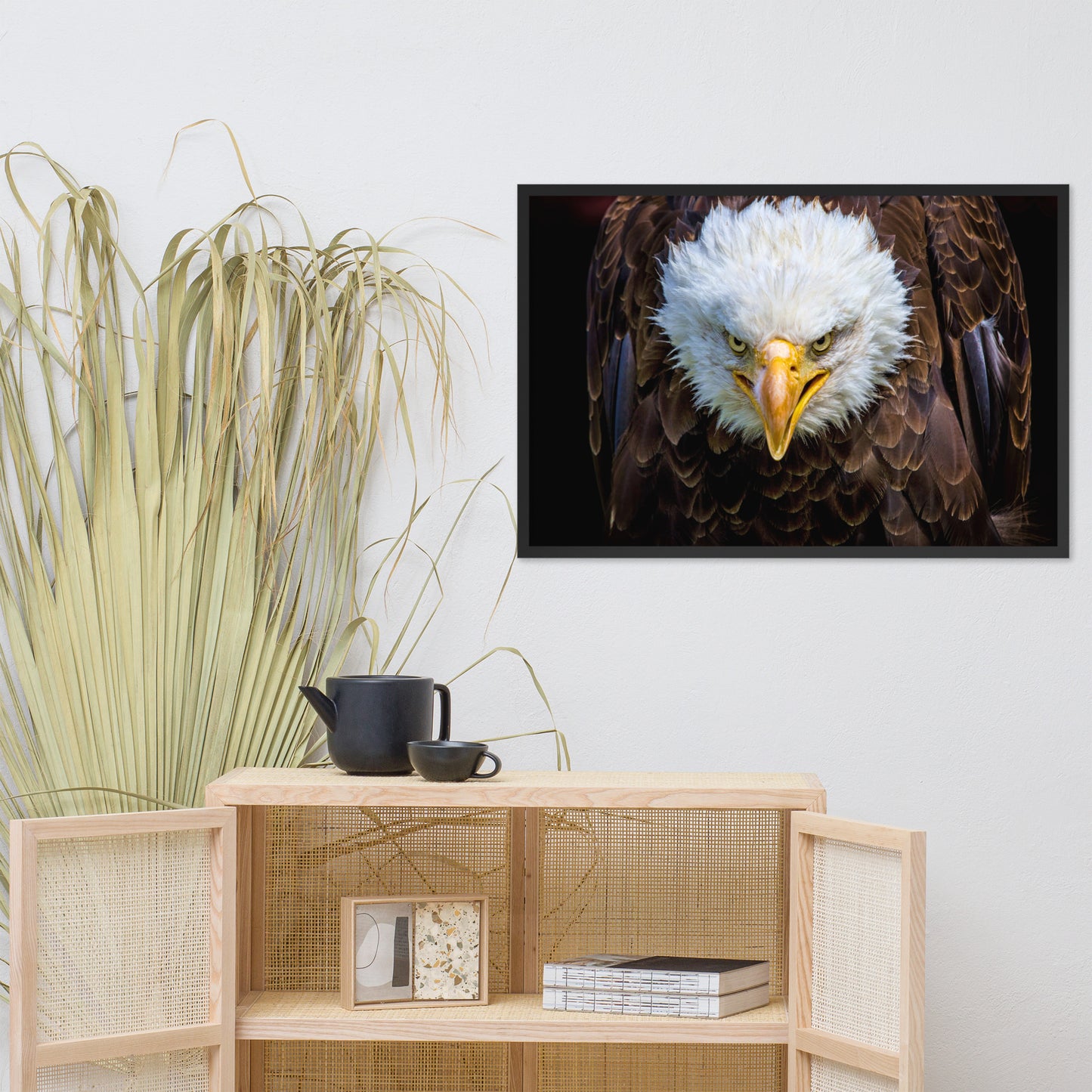 Bald Eagle Portrait Close-up Wildlife Photograph Framed Wall Art Prints