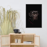 Cane Corso Puppy Low Key Portrait Animal Dog Photograph Framed Wall Art Prints