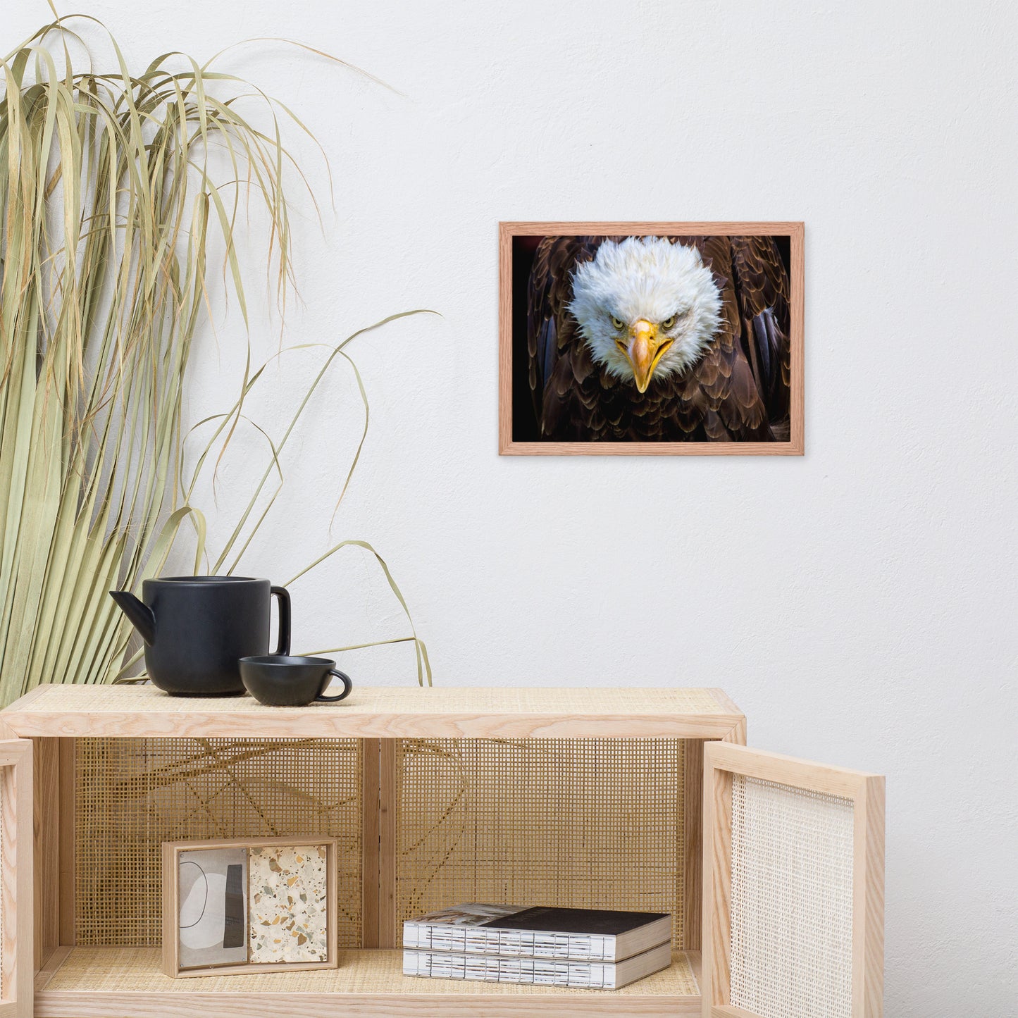 Bald Eagle Portrait Close-up Wildlife Photograph Framed Wall Art Prints