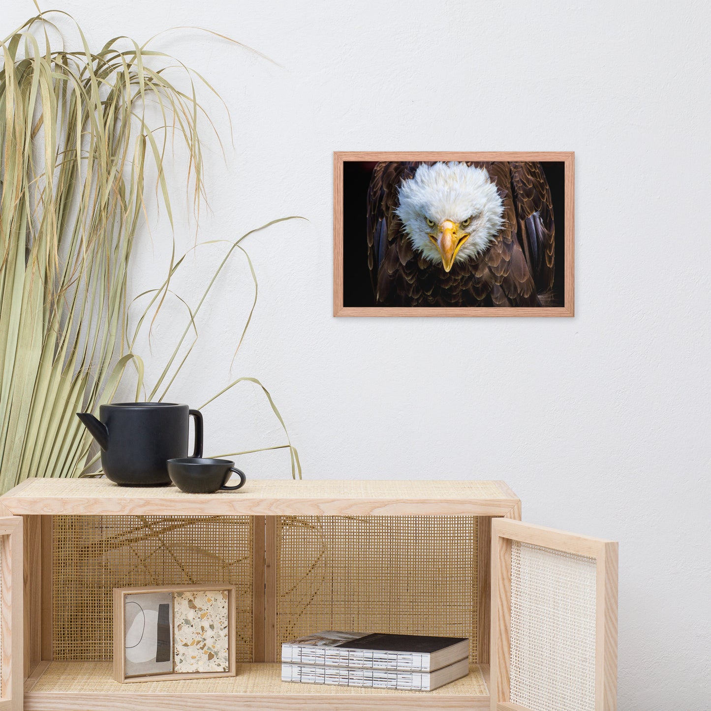 Bald Eagle Portrait Close-up Wildlife Photograph Framed Wall Art Prints