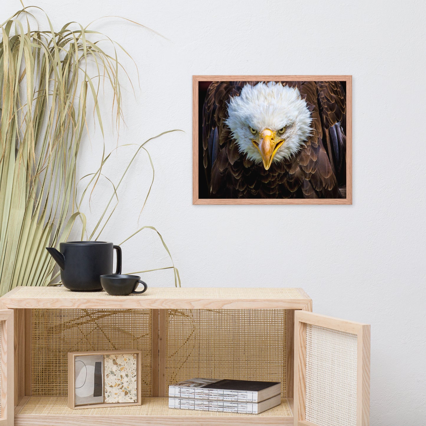 Bald Eagle Portrait Close-up Wildlife Photograph Framed Wall Art Prints