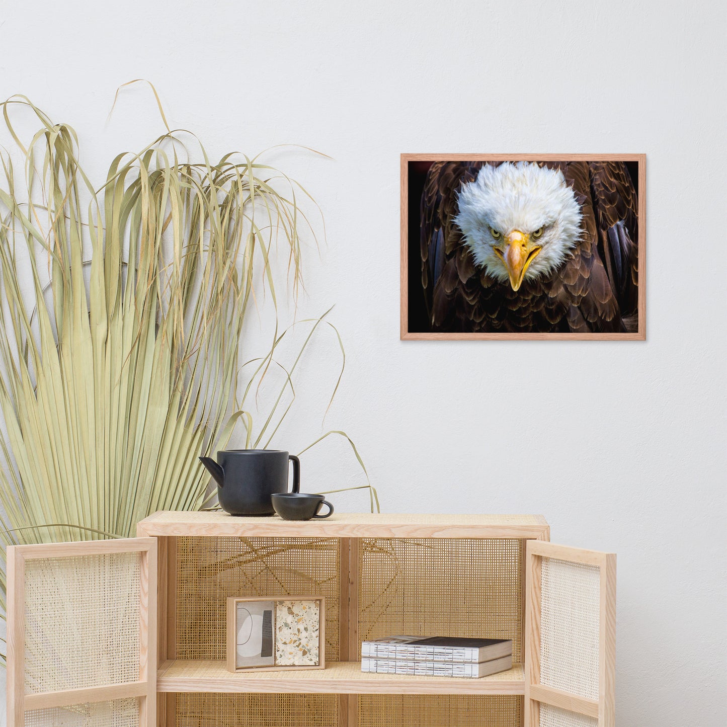 Bald Eagle Portrait Close-up Wildlife Photograph Framed Wall Art Prints