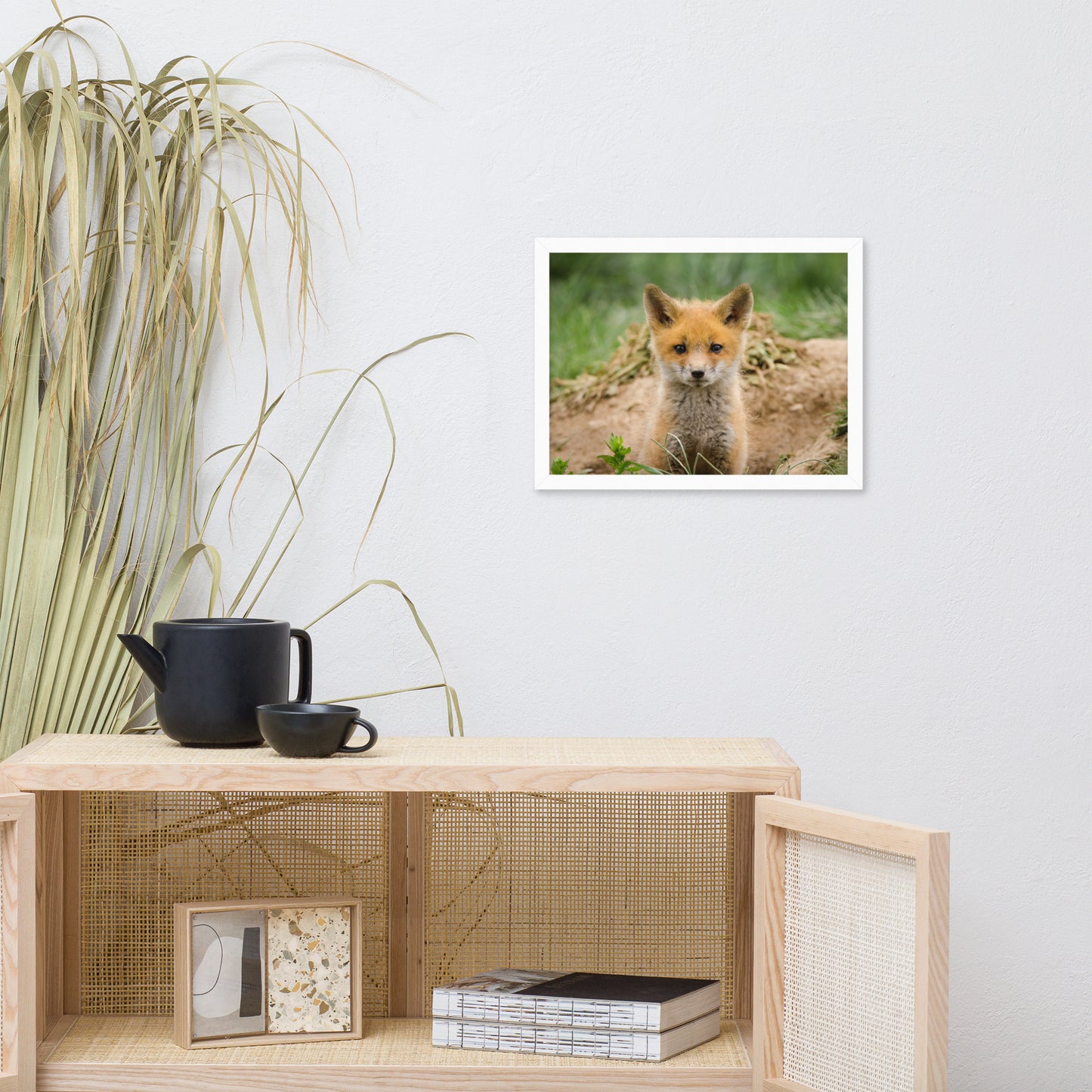 Unique Bathroom Pictures: Baby Young Red Fox Kit/ Animal / Wildlife / Nature Photographic Artwork - Framed Artwork - Wall Decor