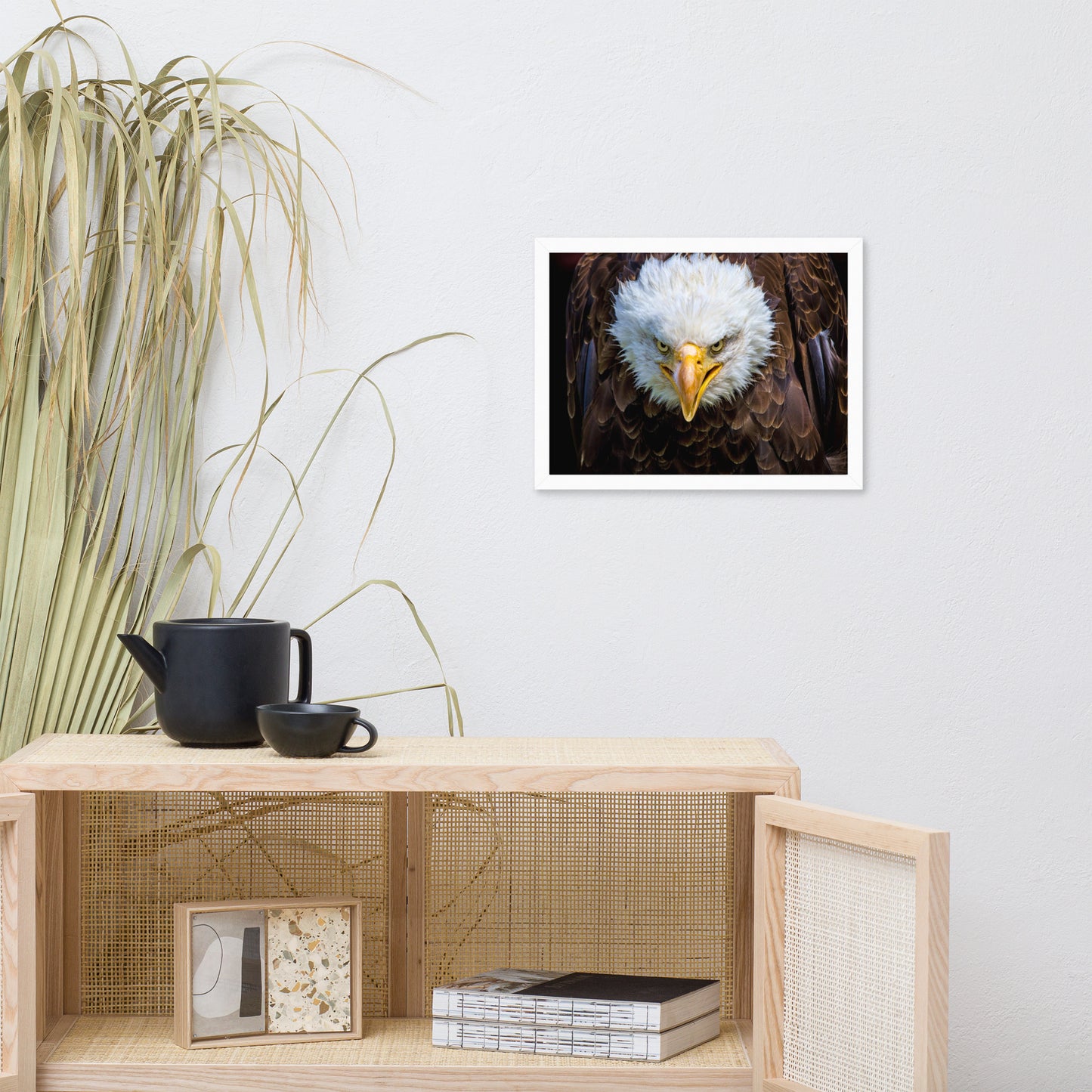 Bald Eagle Portrait Close-up Wildlife Photograph Framed Wall Art Prints