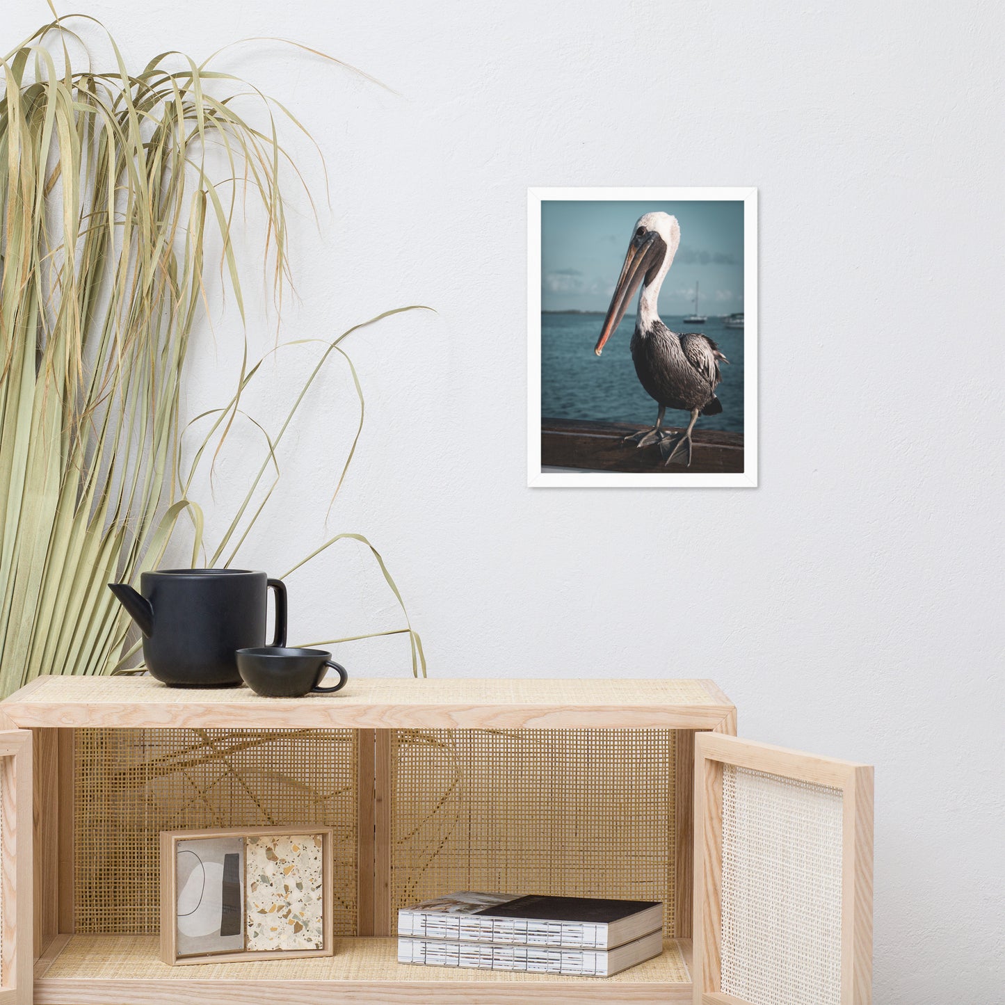 Bob The Pelican 2 Colorized Wildlife Photo Framed Wall Art Prints