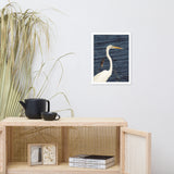 Great White Egret Animal Wildlife Photograph Framed Wall Art Prints
