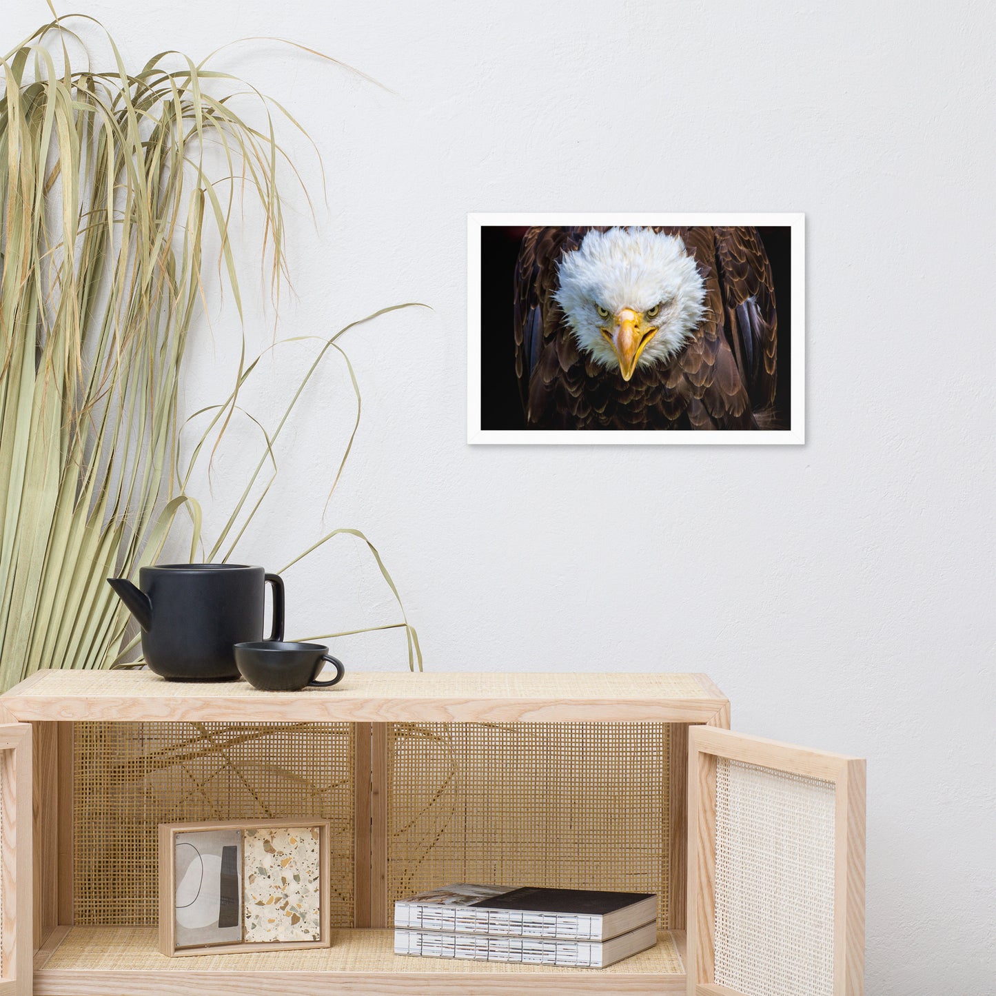 Bald Eagle Portrait Close-up Wildlife Photograph Framed Wall Art Prints