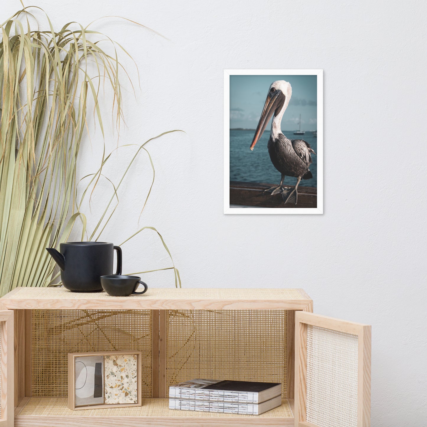 Bob The Pelican 2 Colorized Wildlife Photo Framed Wall Art Prints