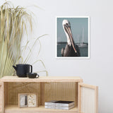 Bob The Pelican Bird 3R Colorized Wildlife Photo Framed Wall Art Prints