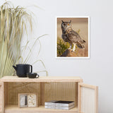 Cape Eagle Owl Wildlife Animal Photograph Framed Wall Art Prints