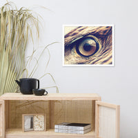 Close-up Eagle Eye Color Tone Animal Wildlife Photograph Framed Wall Art Prints