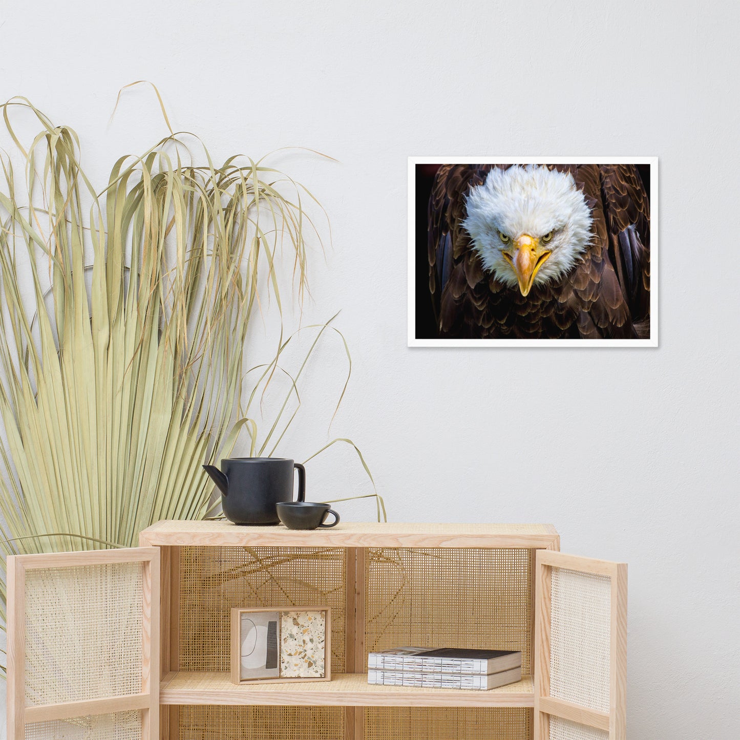 Bald Eagle Portrait Close-up Wildlife Photograph Framed Wall Art Prints