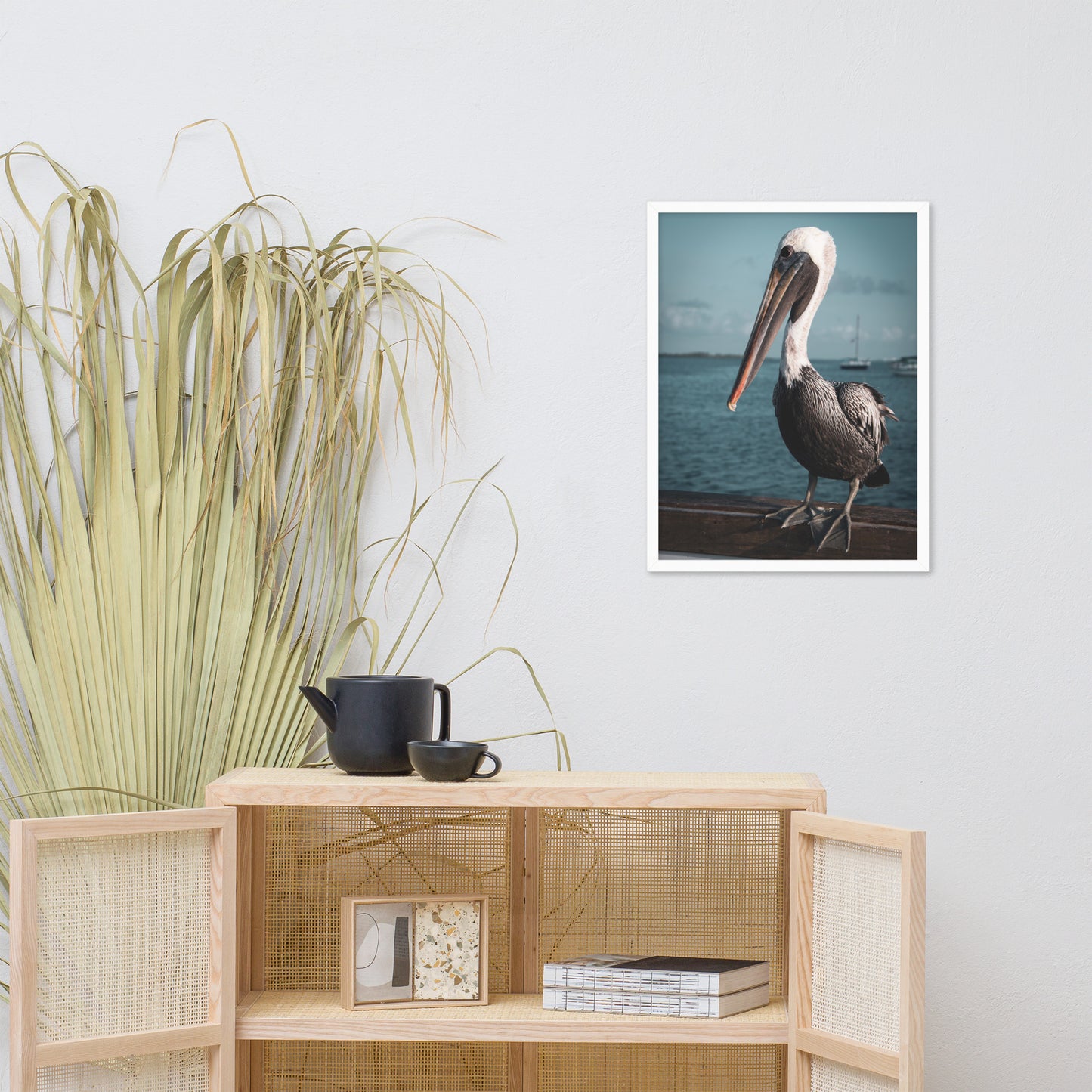 Bob The Pelican 2 Colorized Wildlife Photo Framed Wall Art Prints