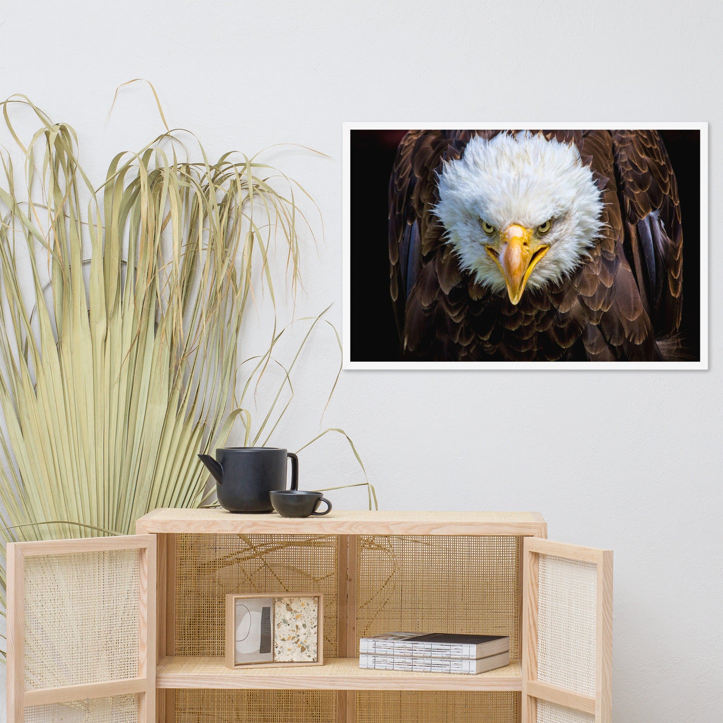 Bald Eagle Portrait Close-up Wildlife Photograph Framed Wall Art Prints