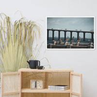Skyway Bridge & Bob's Pelican Friends Wildlife Photo Framed Wall Art Prints