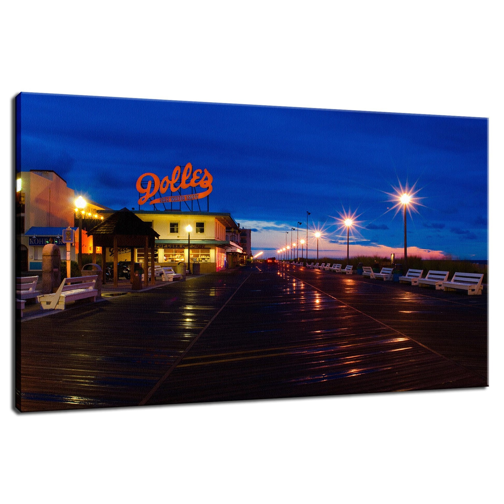 Early Morning at Dolles Night Photo Fine Art Canvas Wall Art Prints  - PIPAFINEART