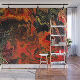 Removable Wall Mural - Wallpaper  Abstract Artwork - Fluid Art Pour 10  - PIPAFINEART