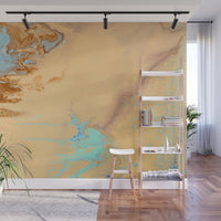 Removable Wall Mural - Wallpaper  Abstract Artwork - Fluid Art Pour 11  - PIPAFINEART