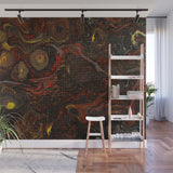 Removable Wall Mural - Wallpaper  Abstract Artwork - Fluid Art Pour 21  - PIPAFINEART