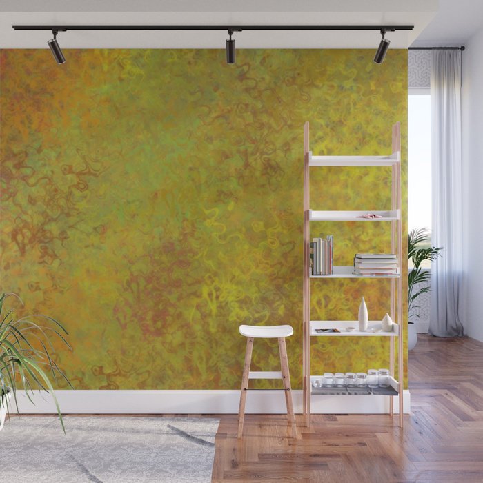 Liquid Hues Illustration - Adhesive Wallpaper - Removable Wallpaper - Wall Sticker - Full Size Wall Mural  - PIPAFINEART