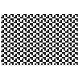 Black and White Tessellation - Adhesive Wallpaper - Removable Wallpaper - Wall Sticker - Full Size Wall Mural  - PIPAFINEART