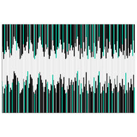 Frequency Line Illustration - Adhesive Wallpaper - Removable Wallpaper - Wall Sticker - Full Size Wall Mural  - PIPAFINEART