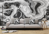Dirty Paint Pour Digital Fluid Artwork - Adhesive Wallpaper - Removable Wallpaper - Wall Sticker - Full Size Wall Mural  - PIPAFINEART