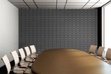 Black and White Scallop Illustration - Adhesive Wallpaper - Removable Wallpaper - Wall Sticker - Full Size Wall Mural  - PIPAFINEART