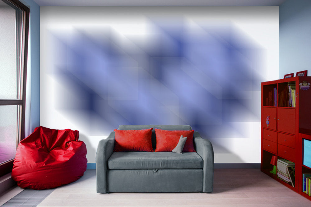 Cool Cube Abstract Illustration - Adhesive Wallpaper - Removable Wallpaper - Wall Sticker - Full Size Wall Mural  - PIPAFINEART