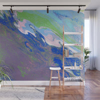 Removable Wall Mural - Wallpaper  Abstract Artwork - Fluid Art Pour 9  - PIPAFINEART