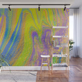 Removable Wall Mural - Wallpaper  Abstract Artwork - Fluid Art Pour 33  - PIPAFINEART
