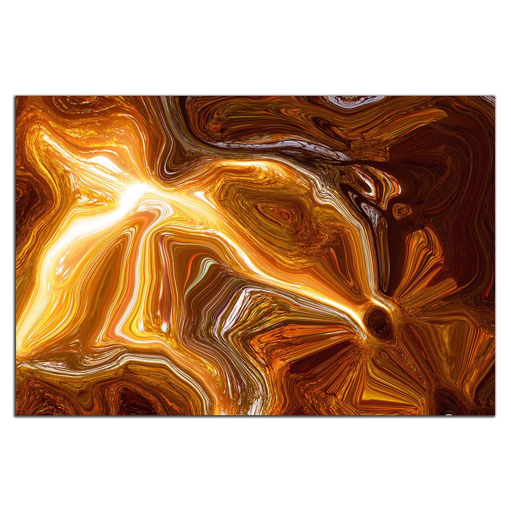 Earth Tones Digital Fluid Artwork - Adhesive Wallpaper - Removable Wallpaper - Wall Sticker - Full Size Wall Mural  - PIPAFINEART