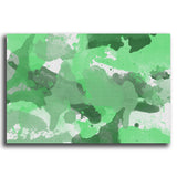 Green Splatters Watercolor - Adhesive Wallpaper - Removable Wallpaper - Wall Sticker - Full Size Wall Mural  - PIPAFINEART