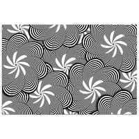 Black and White Flower Pattern - Adhesive Wallpaper - Removable Wallpaper - Wall Sticker - Full Size Wall Mural  - PIPAFINEART