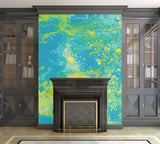 Removable Wall Mural - Wallpaper  Abstract Artwork - Fluid Art Pour 15  - PIPAFINEART