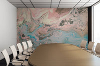 Removable Wall Mural - Wallpaper  Abstract Artwork - Fluid Art Pour 17  - PIPAFINEART