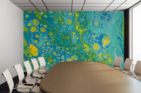 Removable Wall Mural - Wallpaper  Abstract Artwork - Fluid Art Pour 35  - PIPAFINEART