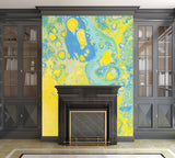 Removable Wall Mural - Wallpaper  Abstract Artwork - Fluid Art Pour 36  - PIPAFINEART