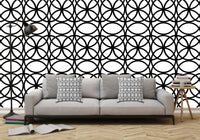 Circle Heaven 2 Illustration - Adhesive Wallpaper - Removable Wallpaper - Wall Sticker - Full Size Wall Mural  - PIPAFINEART