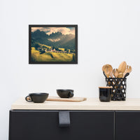 Sun Rays and Santa Maddalena Framed Wall Art Prints
