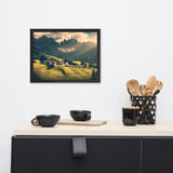 Sun Rays and Santa Maddalena Framed Wall Art Prints