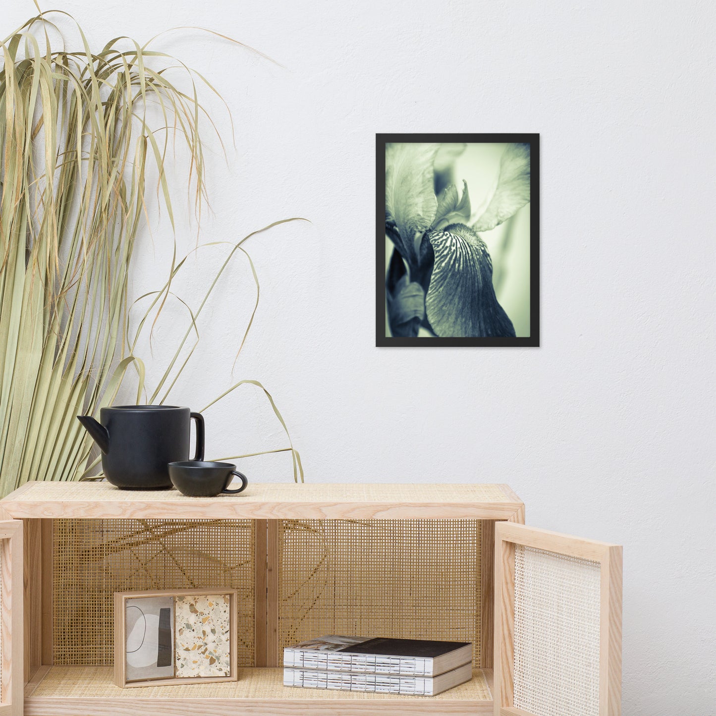 Best Dining Room Art: Abstract Japanese Iris Delight- Botanical / Floral / Flora / Flowers / Nature Photograph Framed Wall Art Print - Artwork - Wall Decor - Home Decor