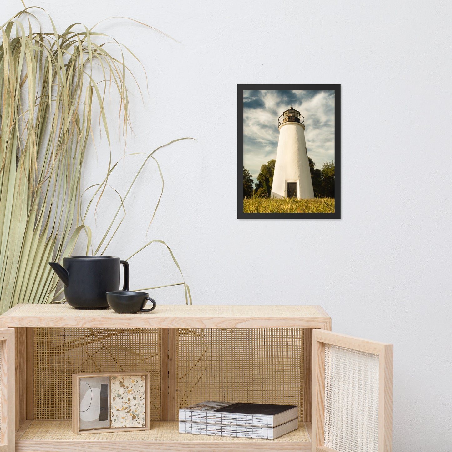 Turkey Point Lighthouse Standing Tall Landscape Framed Photo Paper Wall Art Prints