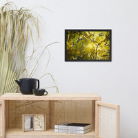 Aged Golden Leaves Botanical Nature Photo Framed Wall Art Print