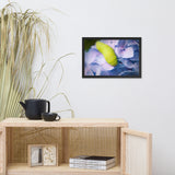 Actias Luna Larvae on Hydrangea Floral Nature Photo Framed Wall Art Print