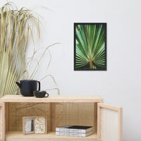 Aged and Colorized Wide Palm Leaves 2 Tropical Nature Photo Wall Art Print