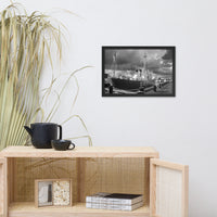 Overfalls Lightship Lewes Black and White Framed Photo Paper Wall Art Prints