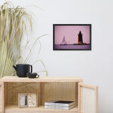 Sailing in the Bay Beach Coastal Landscape Framed Photo Paper Wall Art Prints