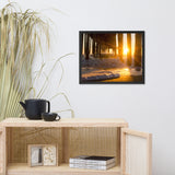 Seafoam in the Sunlight Landscape Framed Photo Paper Wall Art Prints